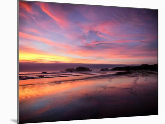 Sunset in Bandon, Oregon, United States of America, North America-Jim Nix-Mounted Photographic Print