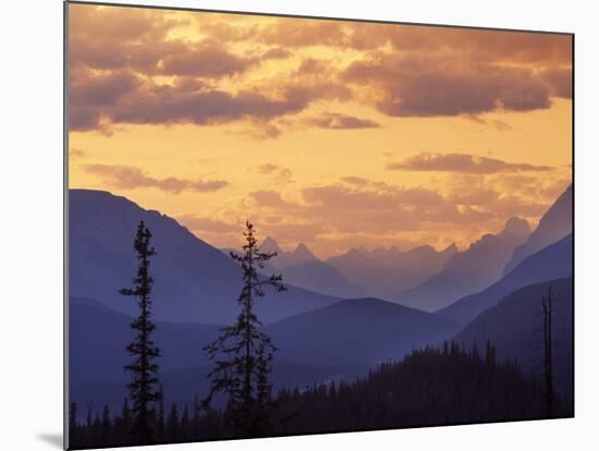 Sunset in Banff National Park, Alberta, Canada-Janis Miglavs-Mounted Photographic Print