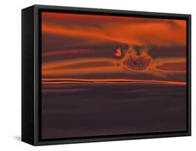 Sunset in Black Sea-Rabi Khan-Framed Stretched Canvas