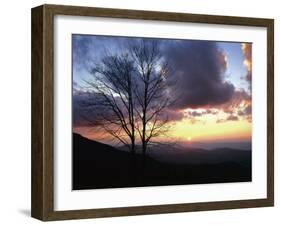 Sunset in Blue Ridge Mountains, Shenandoah National Park, Virginia, USA-Charles Gurche-Framed Premium Photographic Print