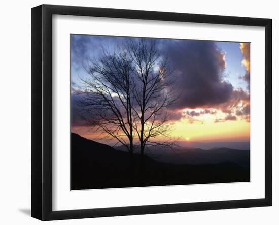 Sunset in Blue Ridge Mountains, Shenandoah National Park, Virginia, USA-Charles Gurche-Framed Premium Photographic Print