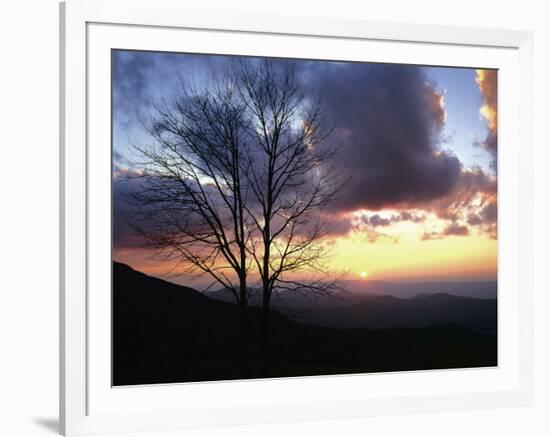 Sunset in Blue Ridge Mountains, Shenandoah National Park, Virginia, USA-Charles Gurche-Framed Photographic Print