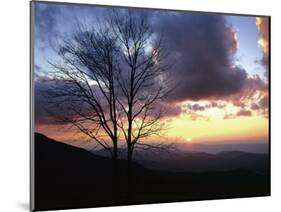 Sunset in Blue Ridge Mountains, Shenandoah National Park, Virginia, USA-Charles Gurche-Mounted Photographic Print