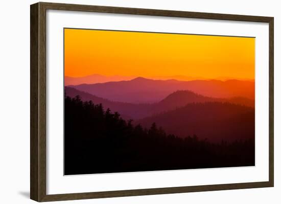 Sunset in California's Yosemite National Park-The Vine Studios-Framed Photographic Print