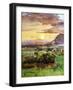 Sunset in Caserta, 1857-Giacinto Gigante-Framed Giclee Print