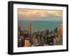 Sunset in Chicago-Jessica Levant-Framed Photographic Print