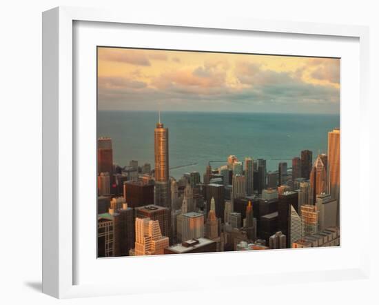 Sunset in Chicago-Jessica Levant-Framed Photographic Print