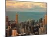 Sunset in Chicago-Jessica Levant-Mounted Photographic Print