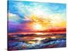 Sunset in Corsica-Leon Devenice-Stretched Canvas