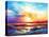 Sunset in Corsica-Leon Devenice-Stretched Canvas