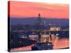 Sunset in Dresden-null-Stretched Canvas