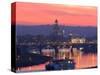 Sunset in Dresden-null-Stretched Canvas