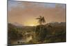 Sunset in Ecuador, 1854-Frederic Edwin Church-Mounted Premium Giclee Print