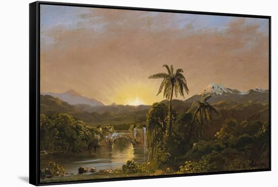 Sunset in Ecuador, 1854-Frederic Edwin Church-Framed Stretched Canvas