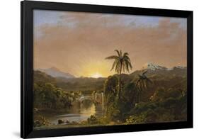 Sunset in Ecuador, 1854-Frederic Edwin Church-Framed Giclee Print