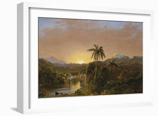 Sunset in Ecuador, 1854-Robert Blum-Framed Giclee Print