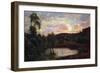 Sunset in Engadina-Giuseppe Carozzi-Framed Giclee Print