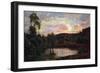 Sunset in Engadina-Giuseppe Carozzi-Framed Giclee Print