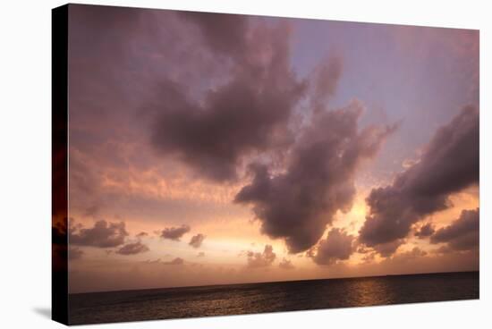 Sunset in Filiteyo, Maldives-Fran?oise Gaujour-Stretched Canvas