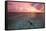 Sunset in Filiteyo, Maldives-Fran?oise Gaujour-Framed Stretched Canvas