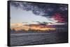 Sunset in Filiteyo, Maldives-Fran?oise Gaujour-Framed Stretched Canvas