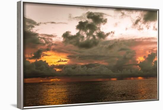 Sunset in Filiteyo, Maldives-Fran?oise Gaujour-Framed Photographic Print