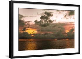 Sunset in Filiteyo, Maldives-Fran?oise Gaujour-Framed Photographic Print