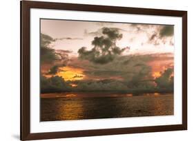 Sunset in Filiteyo, Maldives-Fran?oise Gaujour-Framed Photographic Print