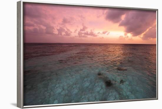 Sunset in Filiteyo, Maldives-Fran?oise Gaujour-Framed Photographic Print