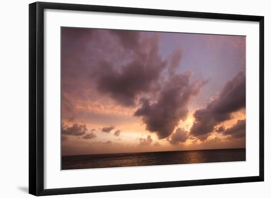 Sunset in Filiteyo, Maldives-Fran?oise Gaujour-Framed Photographic Print