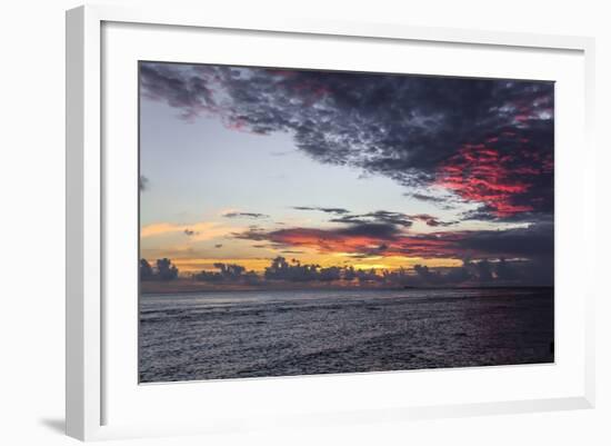 Sunset in Filiteyo, Maldives-Fran?oise Gaujour-Framed Photographic Print