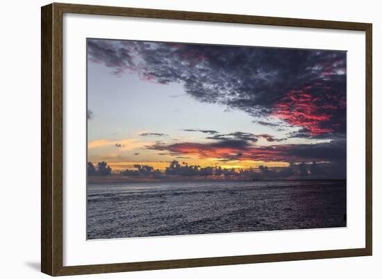 Sunset in Filiteyo, Maldives-Fran?oise Gaujour-Framed Photographic Print