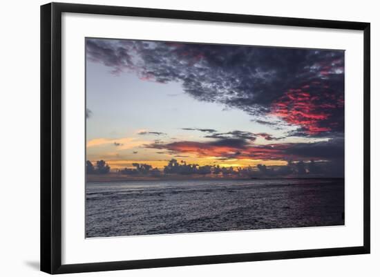 Sunset in Filiteyo, Maldives-Fran?oise Gaujour-Framed Photographic Print