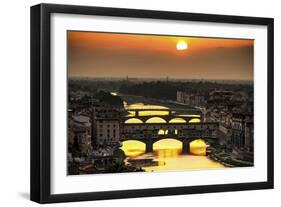 Sunset in Florence-Giuseppe Torre-Framed Photographic Print