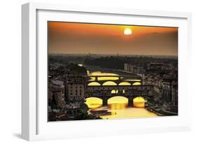 Sunset in Florence-Giuseppe Torre-Framed Photographic Print