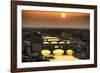 Sunset in Florence-Giuseppe Torre-Framed Photographic Print