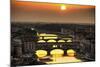 Sunset in Florence-Giuseppe Torre-Mounted Photographic Print