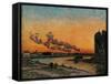 Sunset in Ivry-Jean-Baptiste-Armand Guillaumin-Framed Stretched Canvas