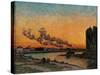 Sunset in Ivry-Jean-Baptiste-Armand Guillaumin-Stretched Canvas