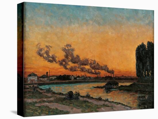 Sunset in Ivry-Jean-Baptiste-Armand Guillaumin-Stretched Canvas