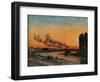 Sunset in Ivry-Jean-Baptiste-Armand Guillaumin-Framed Art Print