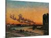 Sunset in Ivry-Jean-Baptiste-Armand Guillaumin-Mounted Art Print