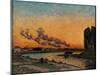 Sunset in Ivry-Jean-Baptiste-Armand Guillaumin-Mounted Art Print