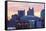 Sunset in Kansas City-benkrut-Framed Stretched Canvas