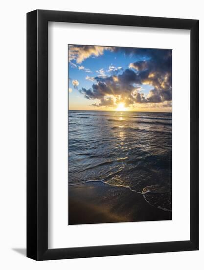 Sunset in Kauai, Hawaii, United States of America, Pacific-Michael Runkel-Framed Photographic Print