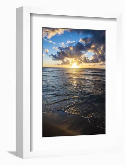 Sunset in Kauai, Hawaii, United States of America, Pacific-Michael Runkel-Framed Photographic Print