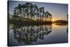 Sunset in Long Pine Area of Everglades NP-Terry Eggers-Stretched Canvas