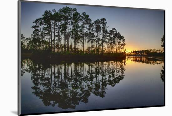 Sunset in Long Pine Area of Everglades NP-Terry Eggers-Mounted Photographic Print