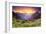 Sunset in Mountain Landscape-null-Framed Art Print