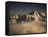 Sunset in Nepal-Michael Brown-Framed Stretched Canvas